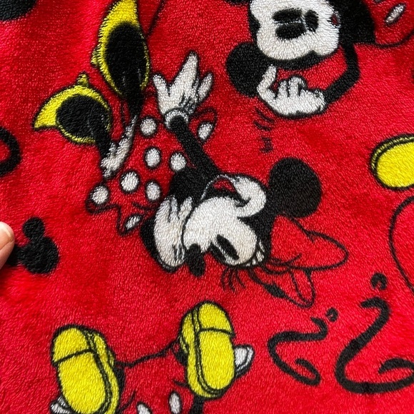 COPY - Disney Mickey Mouse Red Fuzzy Sleep Pants - Picture 3 of 5